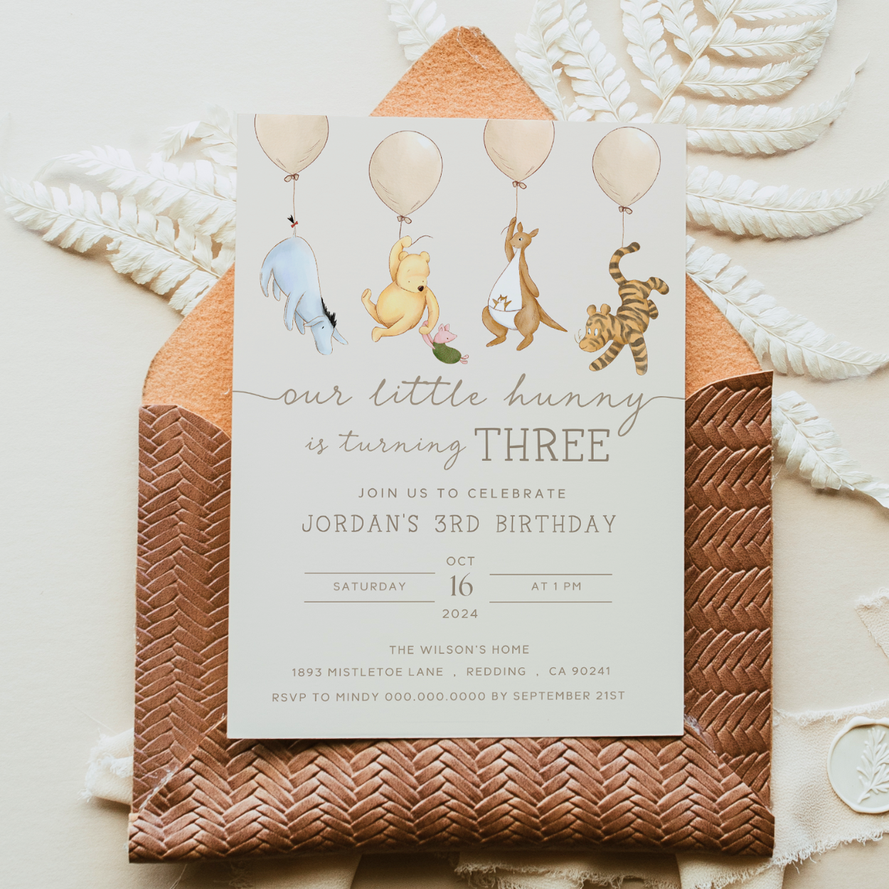 pooh birthday
winnie the pooh baby
pooh baby invite
classic winnie party
vintage pooh bear
invitation neutral
pooh and friend
1st 2nd 3rd birthday
girl's 3rd birthday
3rd boy birthday
third birthday
3-year old
3 year old toddler