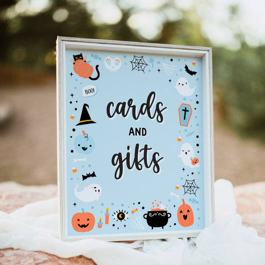 halloween gift table sign