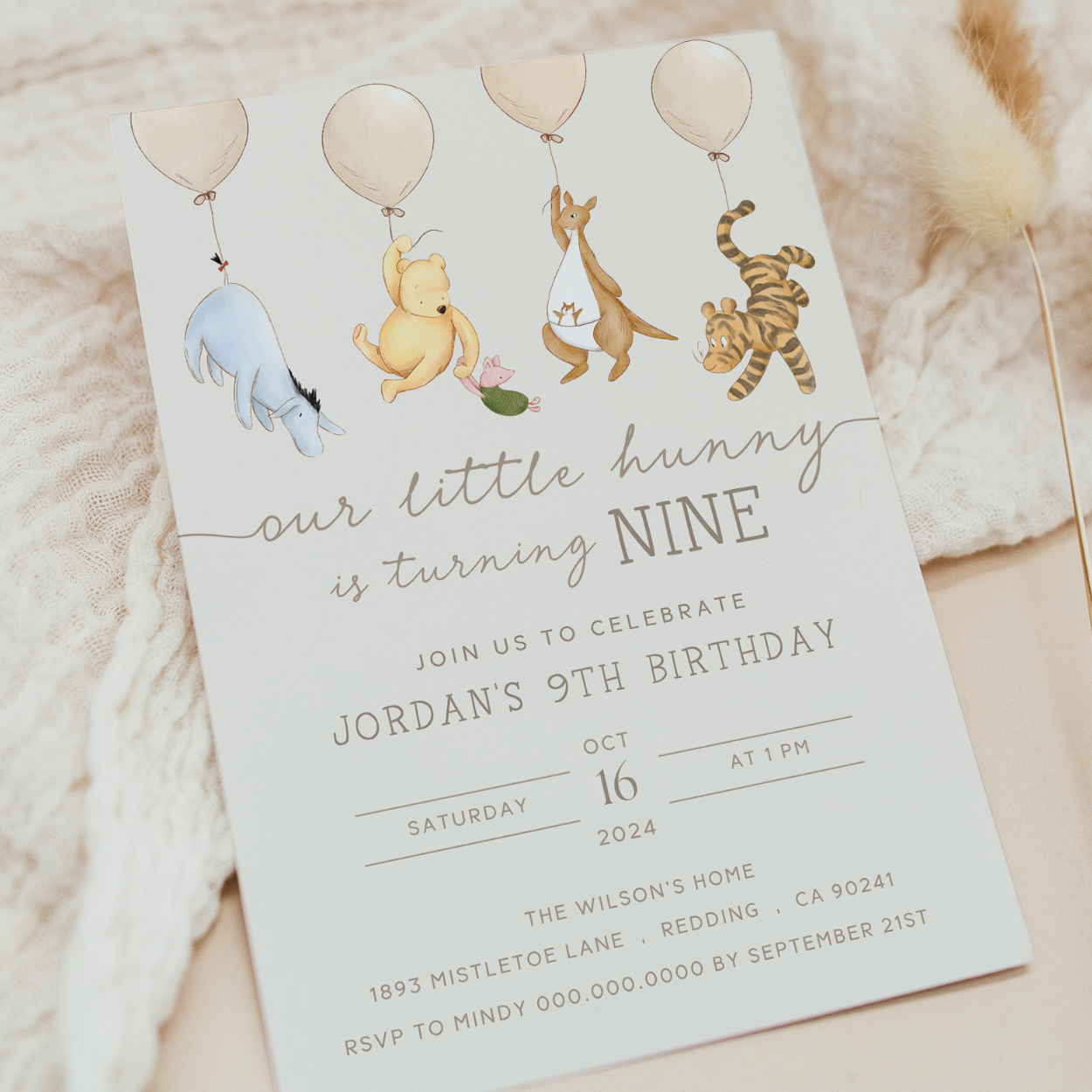 pooh birthday
classic winnie party
vintage pooh bear
invitation neutral
pooh and friend
girls digital invite
kids invite birthday
party invite canva
ninth birthday
8th birthday 9th
birthday 9th
girl birthday 9th
9th boy birthday