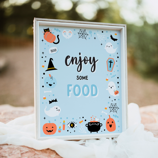 halloween eating signs