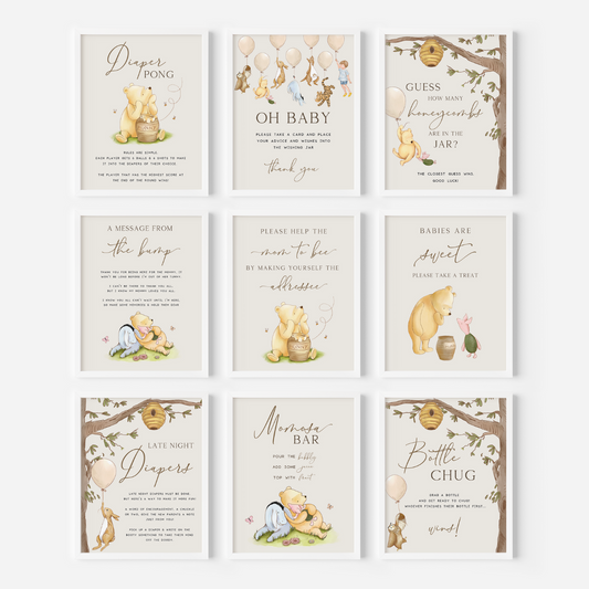 baby shower bundle
pooh bear winnie
winnie pooh classic
baby shower winnie
editable shower game
gaming baby shower
printable games baby
baby shower signs
baby shower decorate
decor table sign
boy girl shower set
shower neutral decor
pooh party birthday