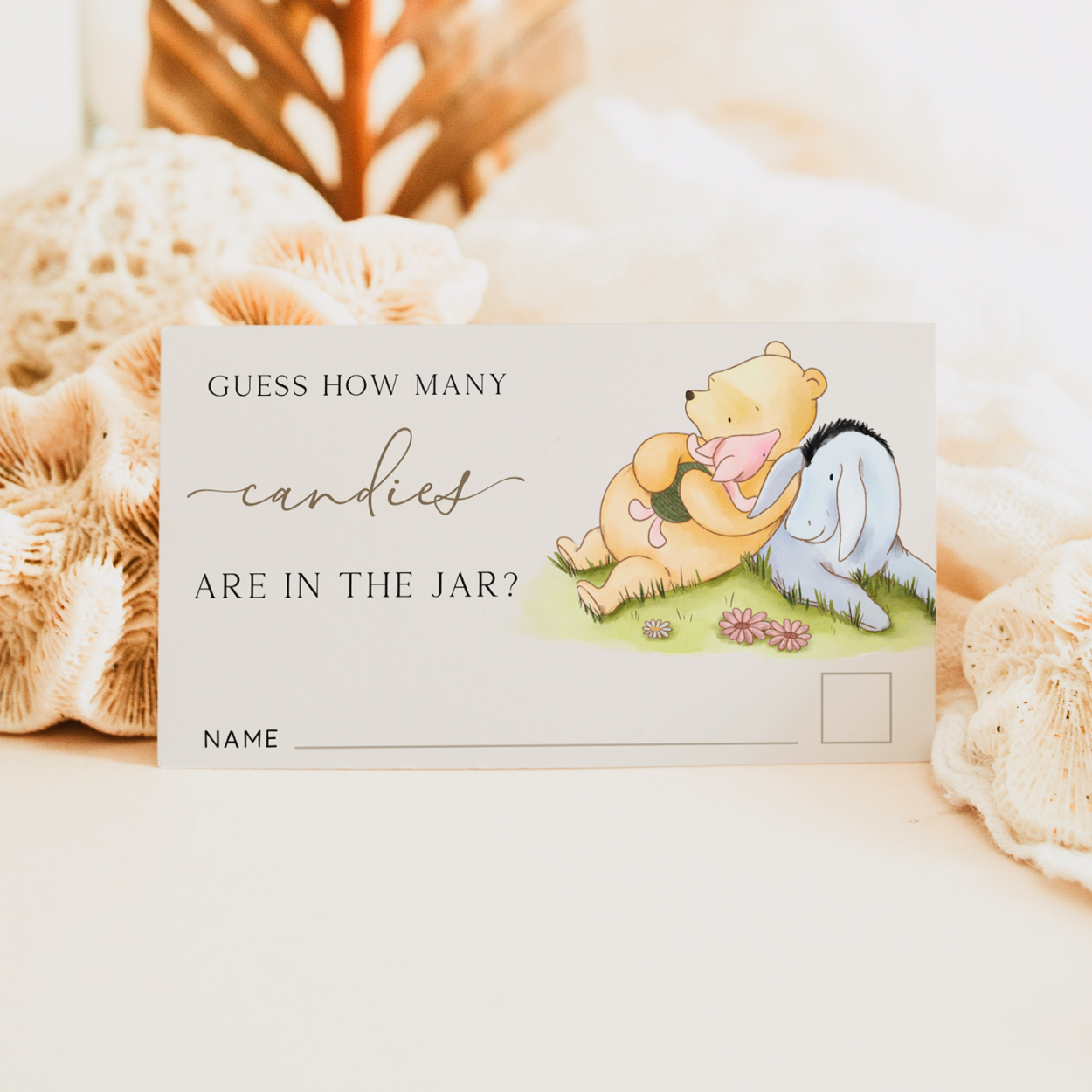 winnie the pooh game
candy guessing game
pooh shower games
guess how many
guess how many sign
classic pooh signs
gaming baby shower
winnie pooh party
vintage pooh
editable shower game
gender neutral baby
baby shower signage
pooh printable