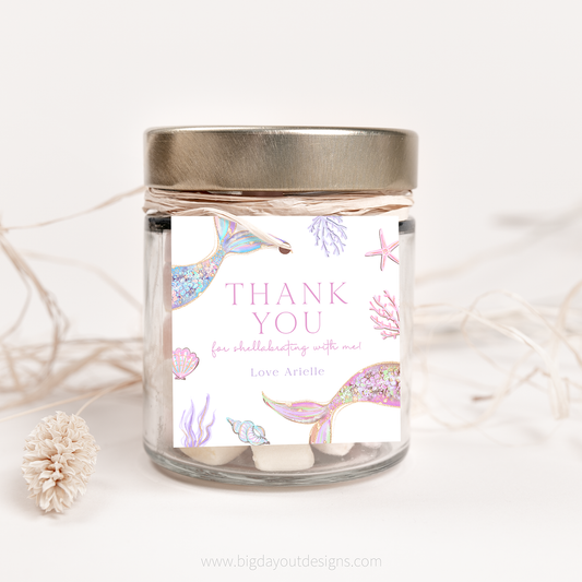 Custom under the sea thank you tags – DIY printable gift tags