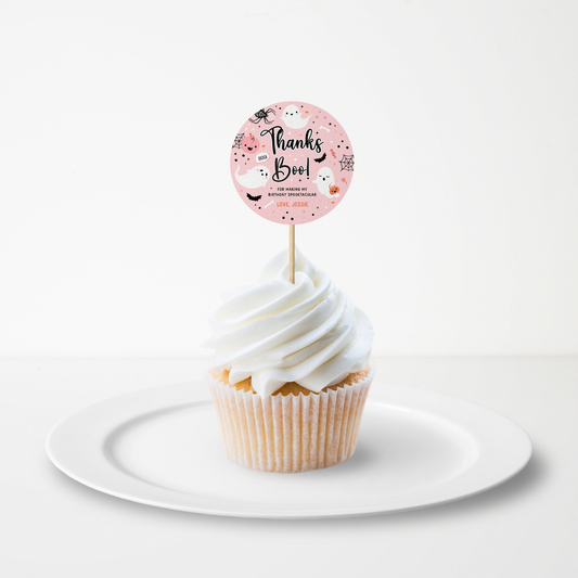 sticker spooky halloween gift tag