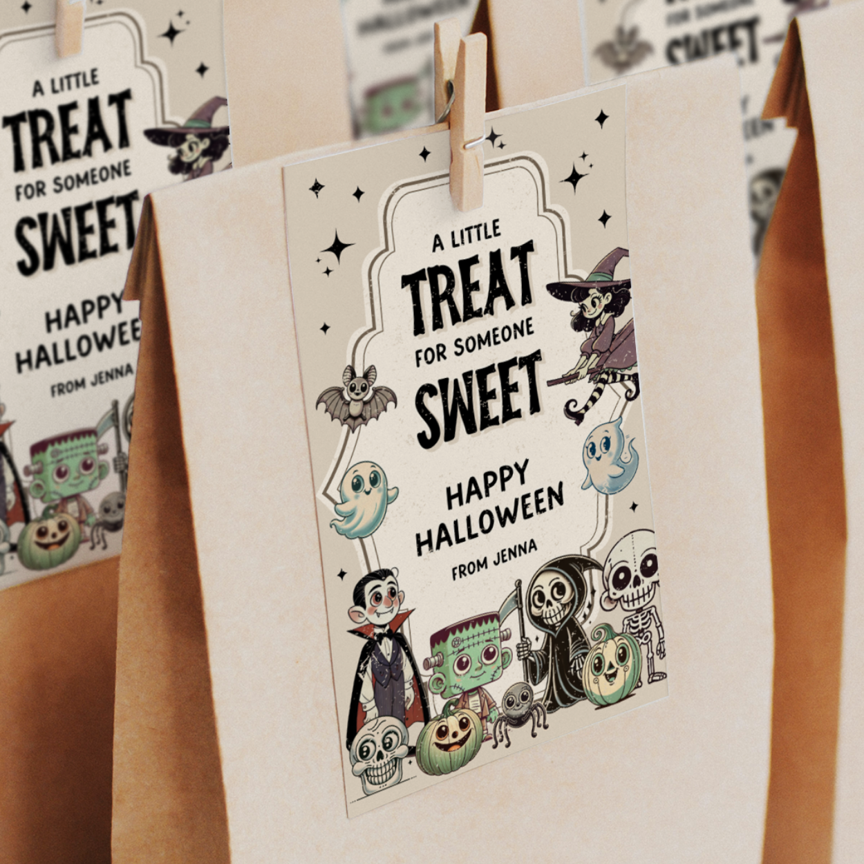halloween favor tag