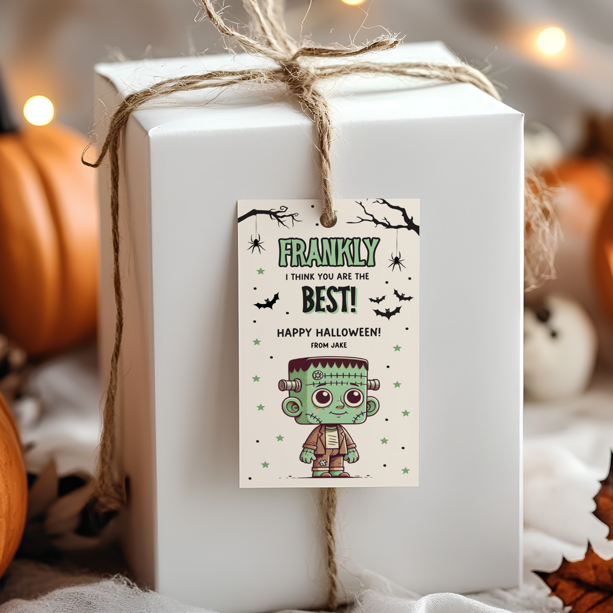 halloween gift tag