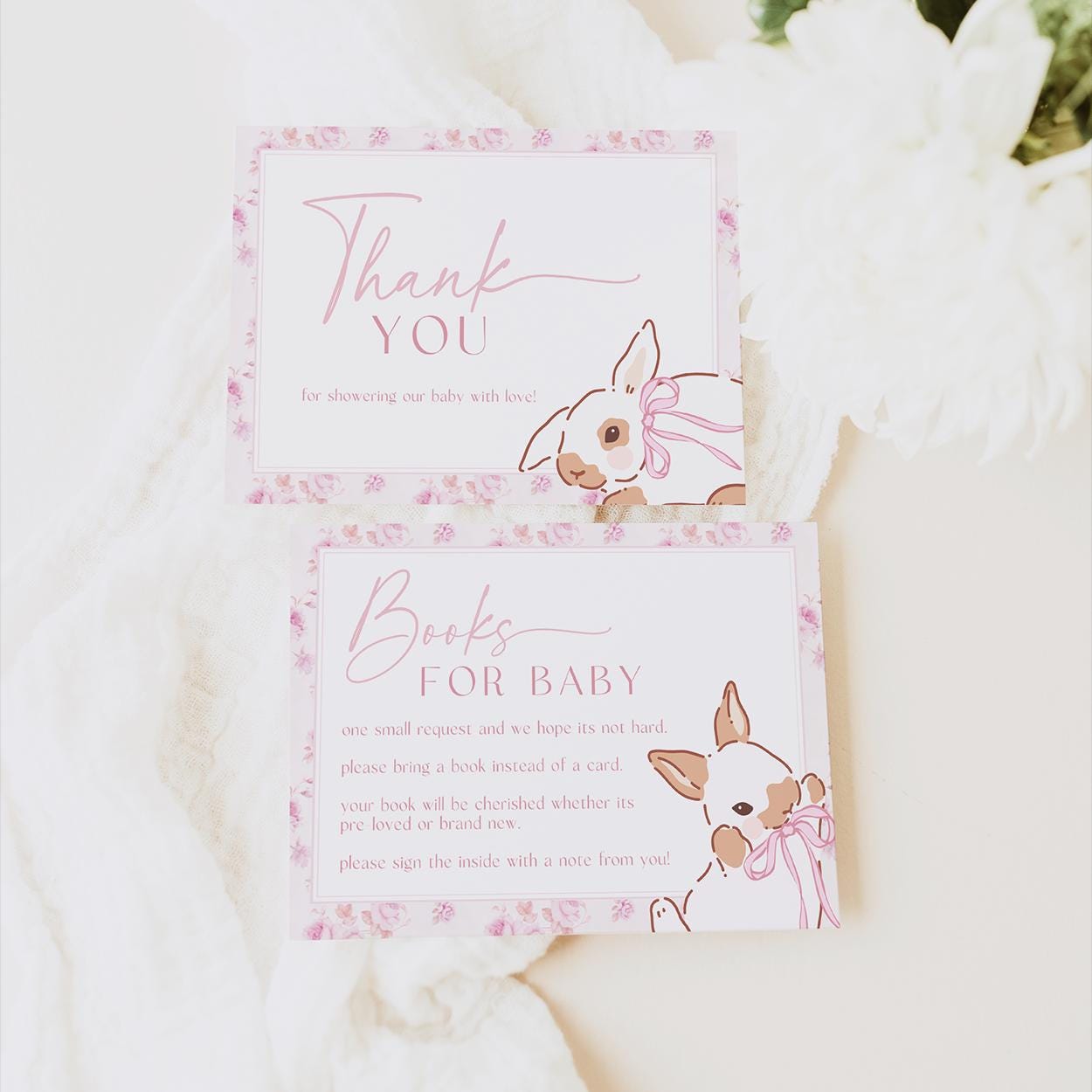 Vintage Easter bunny shower invitation