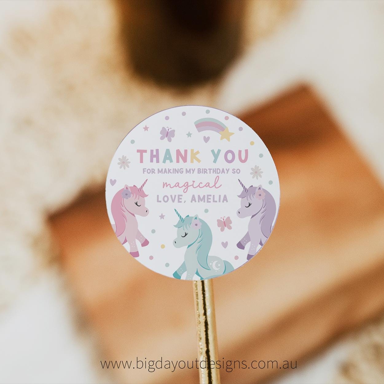 Digital download unicorn party decor