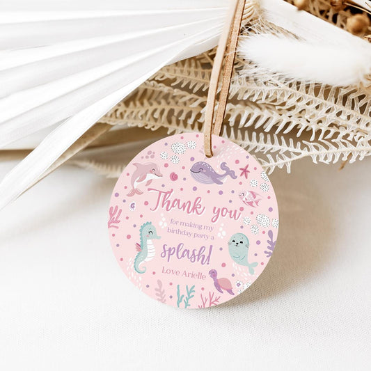 Oneder the Sea Baby Birthday Party Thank You Tag