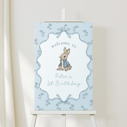 Some Bunny is One party sign