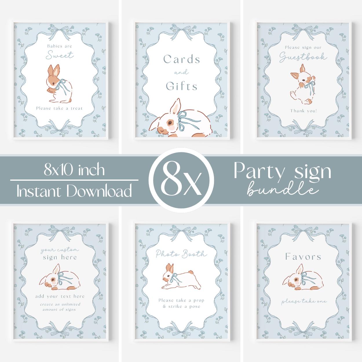 Some Bunny Is One Highchair Banner – Vintage Rabbit Design