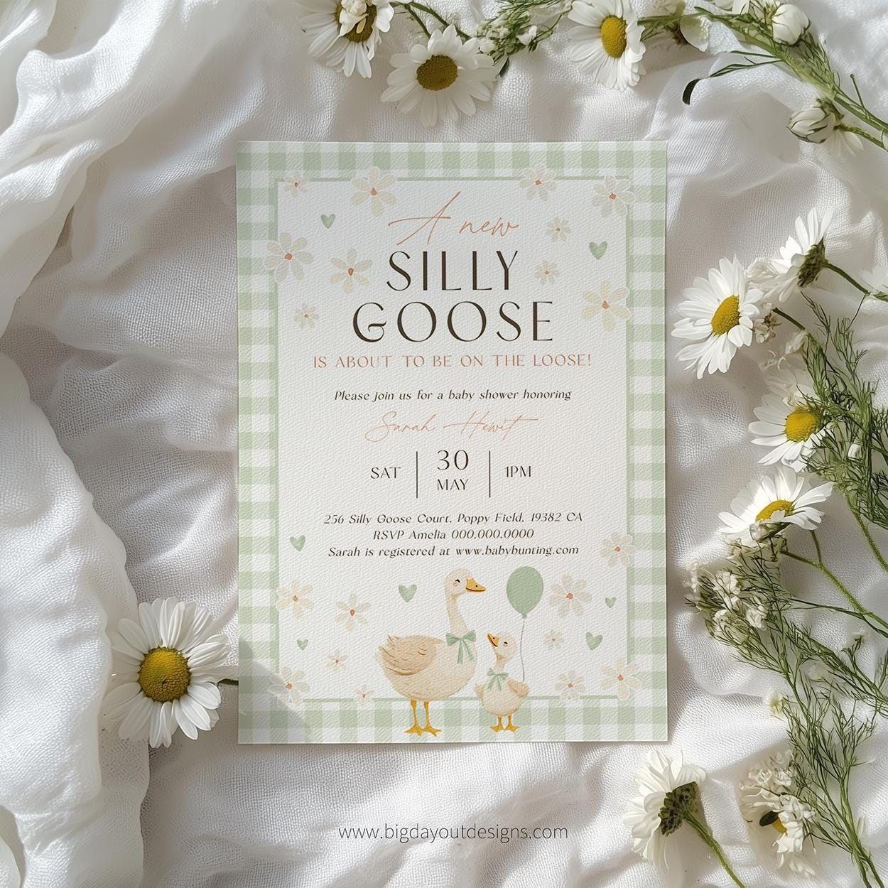 Vintage mother goose spring baby shower decor