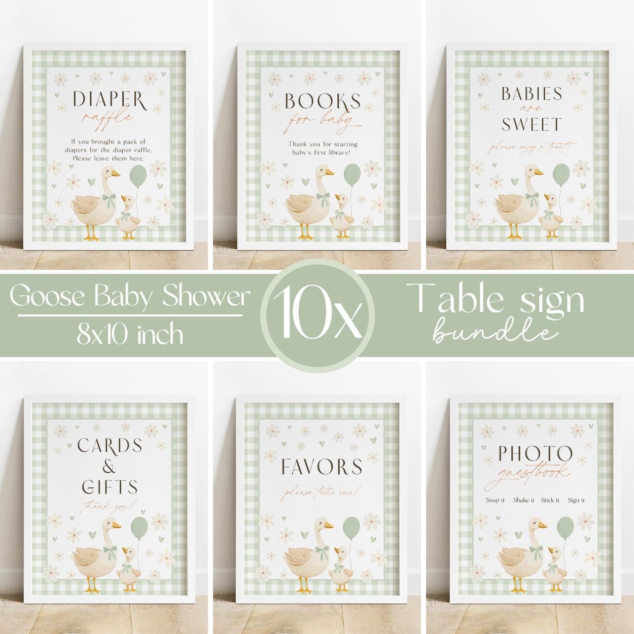 Printable baby shower bundle for spring celebration