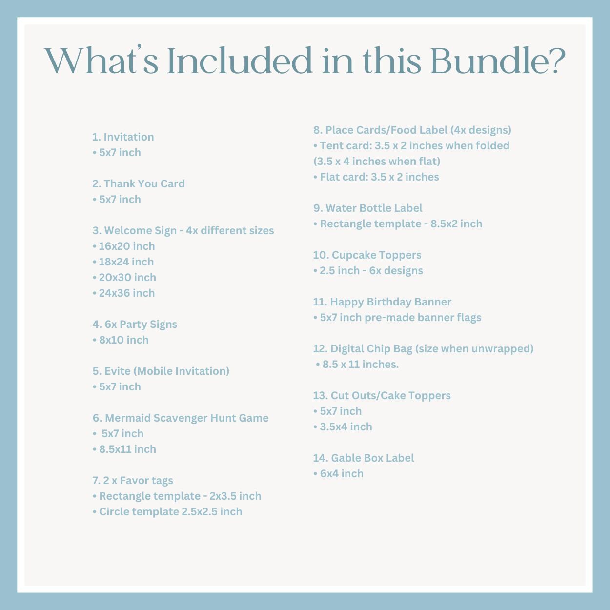 Whats included in this bundle in details