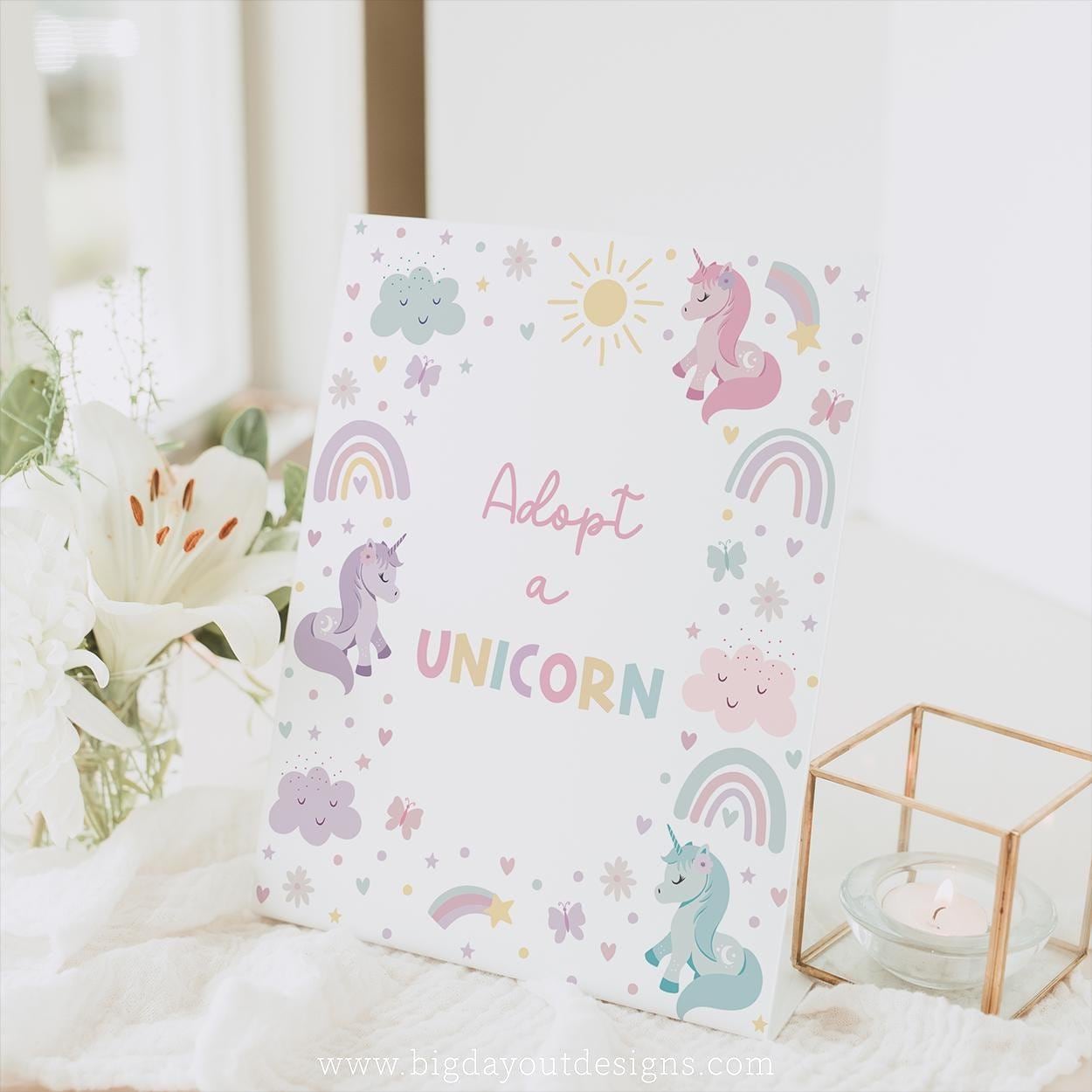 Magical unicorn party game digital download
