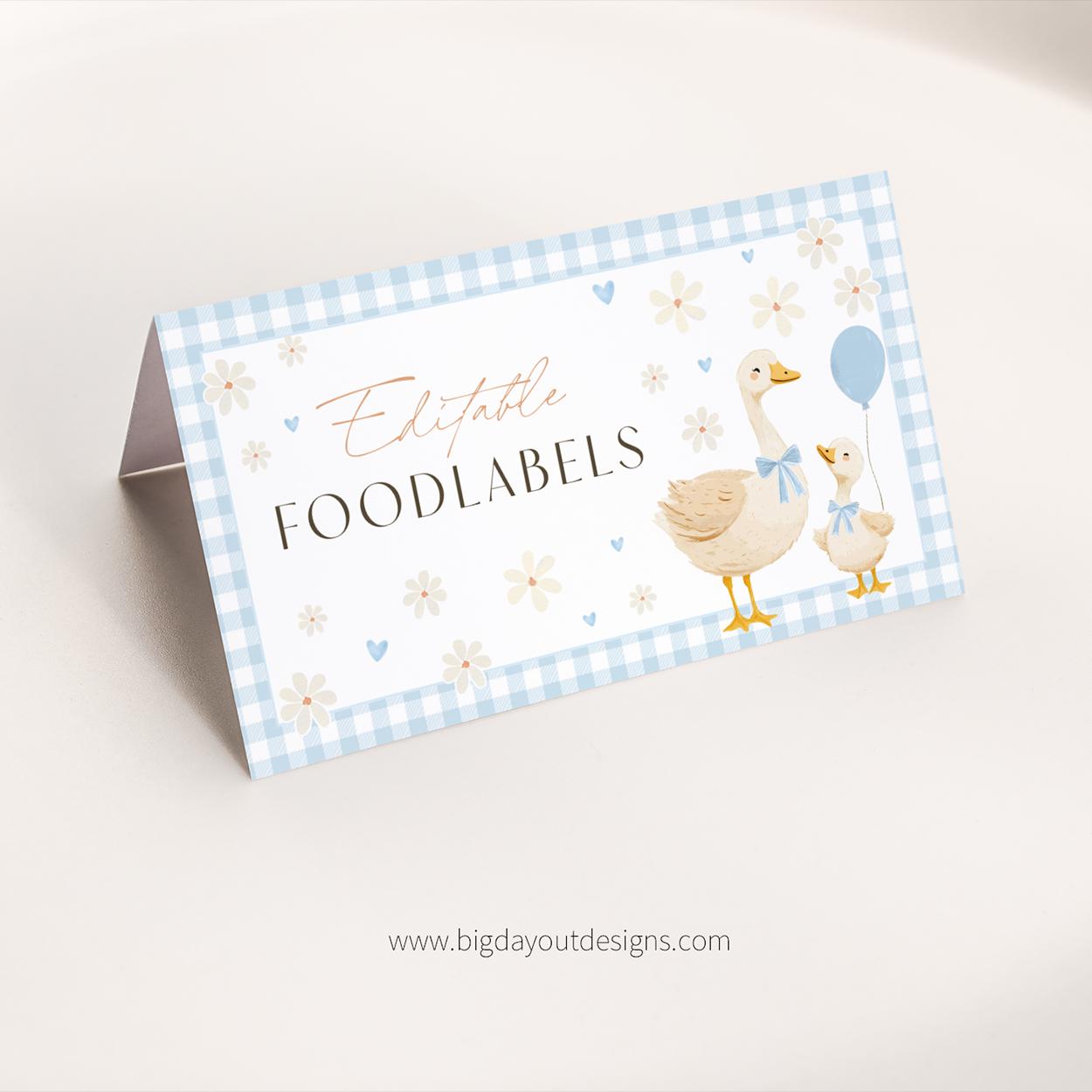 Boy birthday party place card