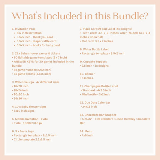 Whats included in this bundle in details