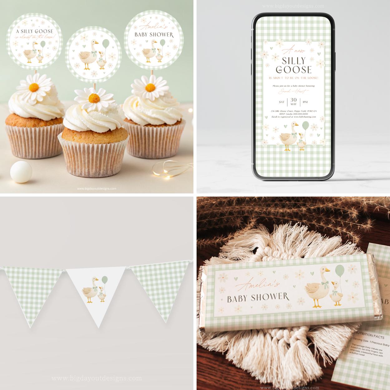 Printable baby shower bundle for spring celebration