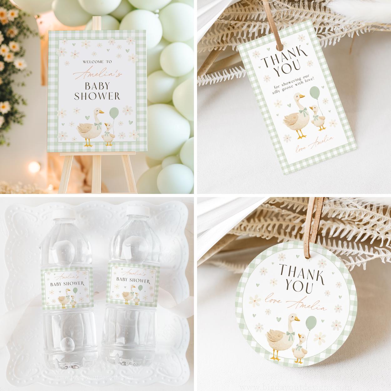 Printable baby shower bundle for spring celebration