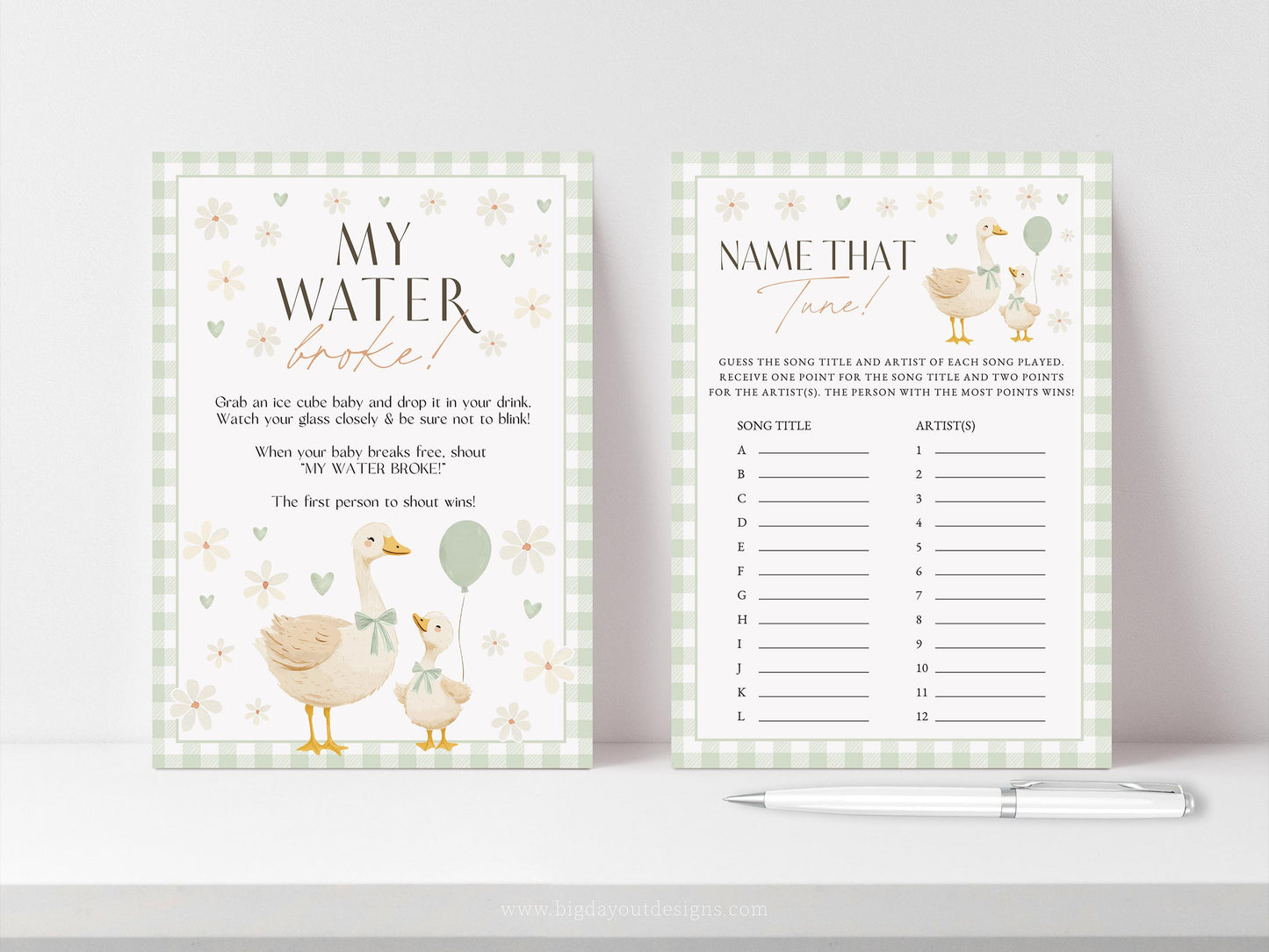 Fun baby shower games printable download for guests