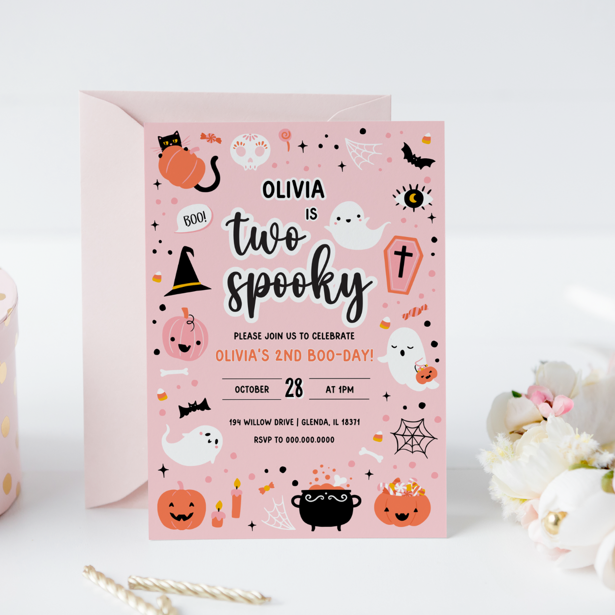 two spooky birthday