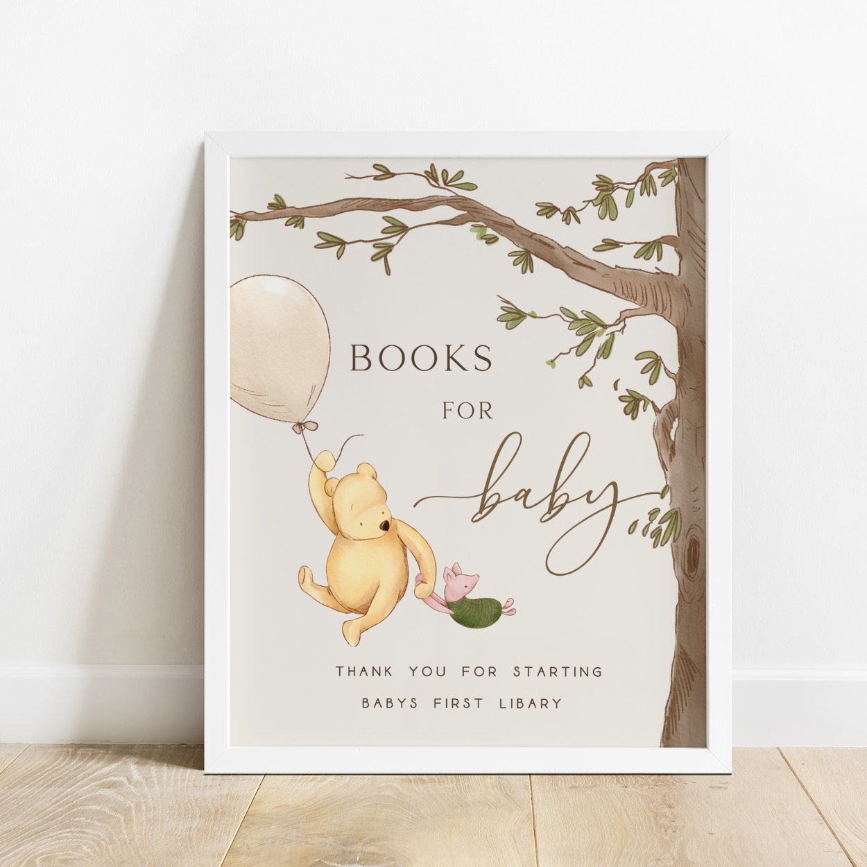 Winnie the Pooh Bear Books for Baby Sign - Big Day Out