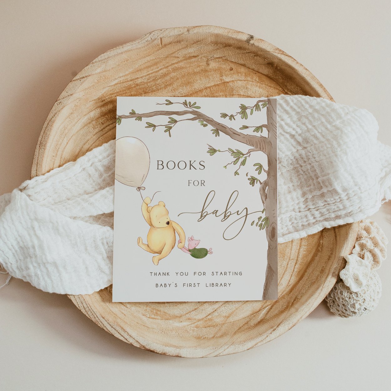 Winnie the Pooh Bear Books for Baby Sign - Big Day Out