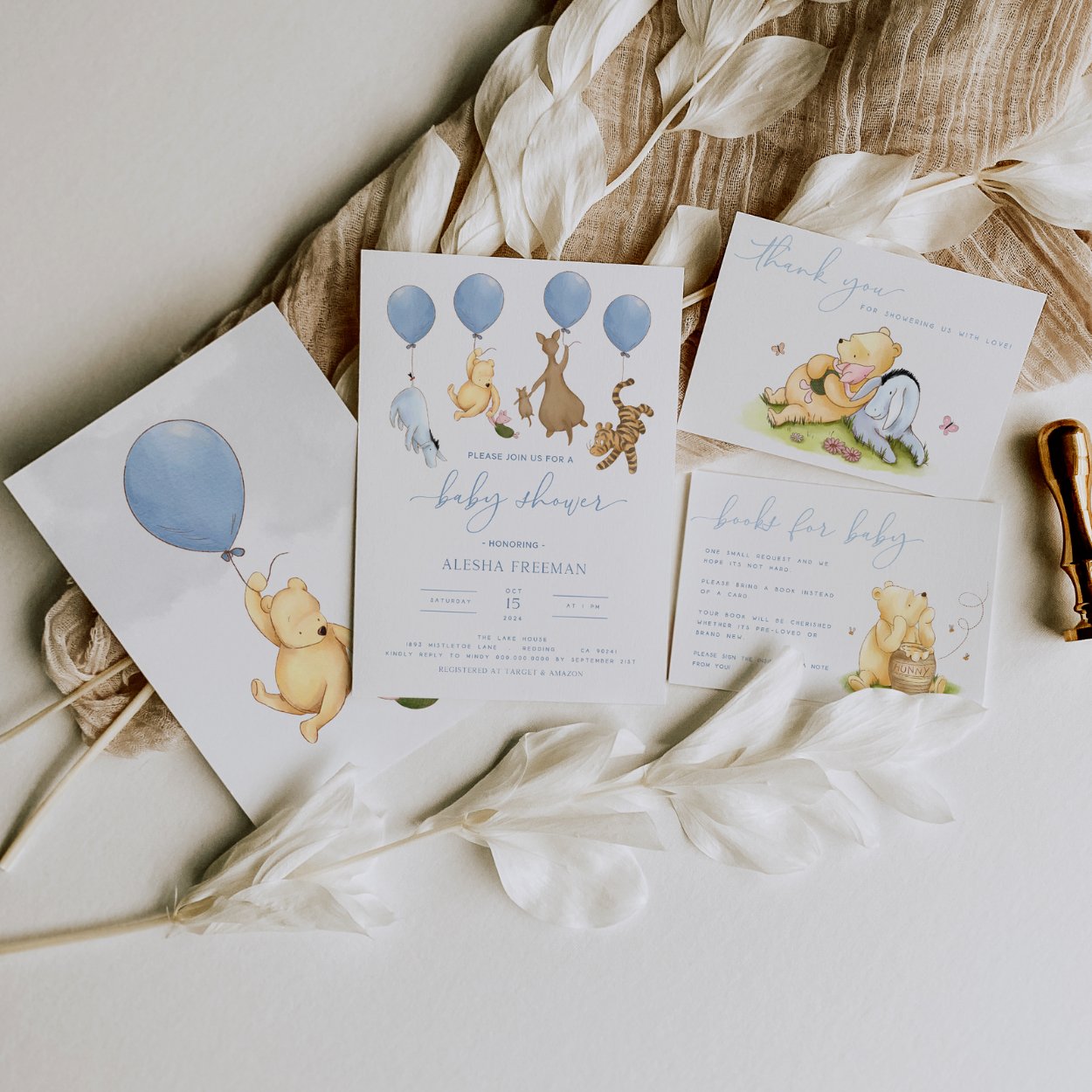Winnie the Pooh Boy Baby Shower Bundle - Big Day Out