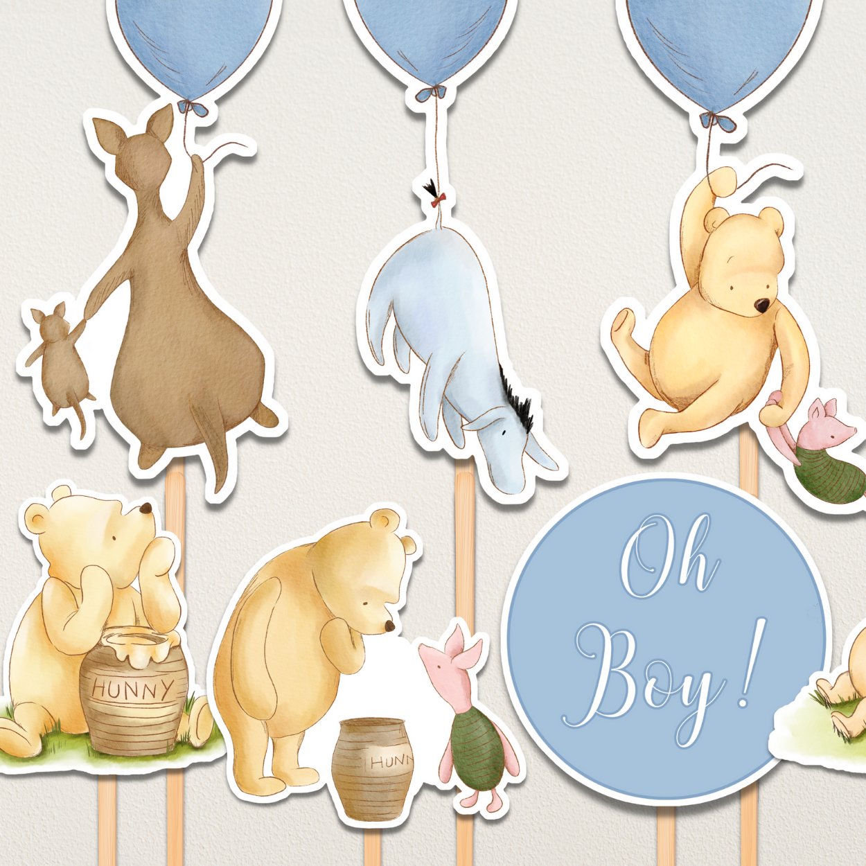 Winnie the Pooh Boy Baby Shower Bundle - Big Day Out