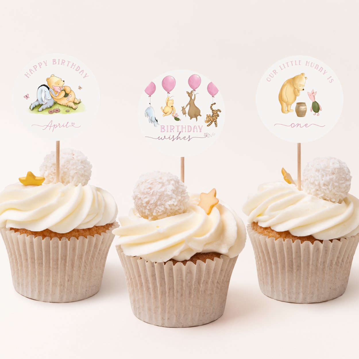Winnie the Pooh Cupcake Toppers - Big Day Out