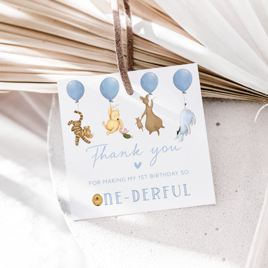 Winnie the Pooh Favor Tag - Big Day Out