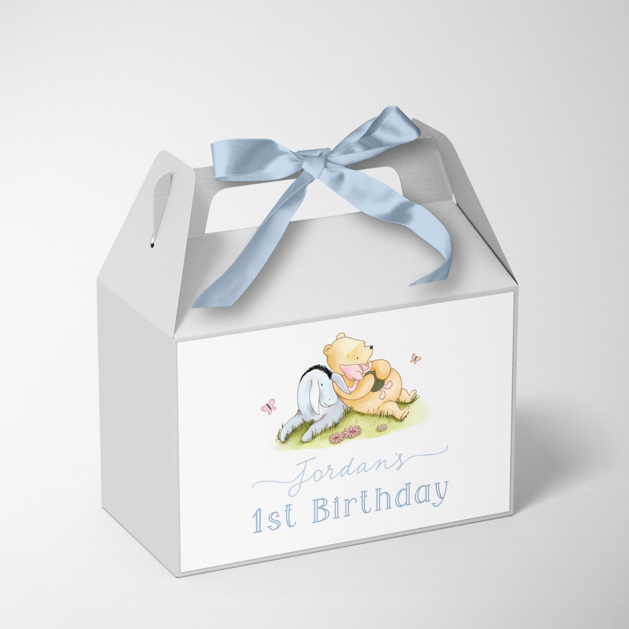 Winnie the Pooh Gable Box Label - Big Day Out