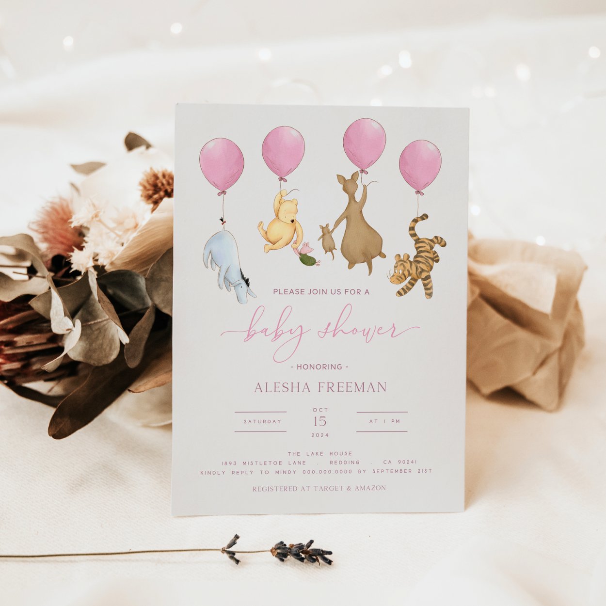 Winnie the Pooh Invitation - Big Day Out