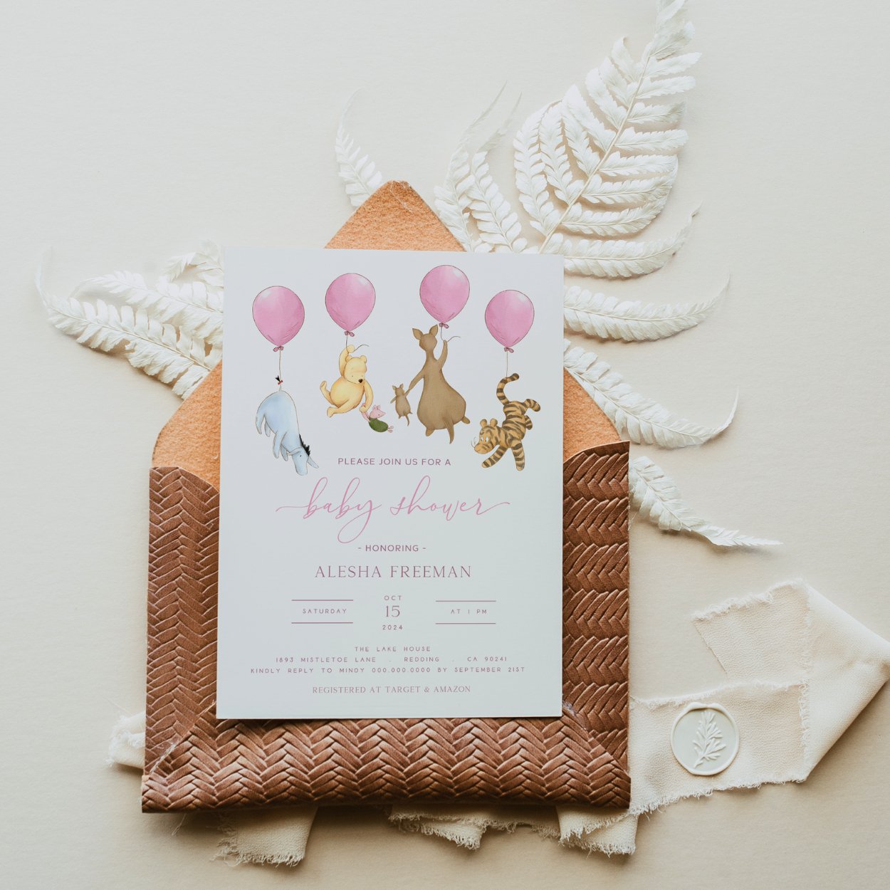 Winnie the Pooh Invitation - Big Day Out