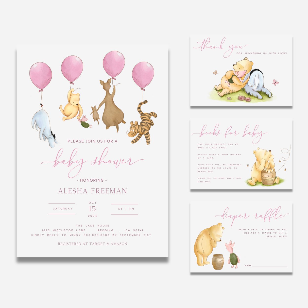 Winnie the Pooh Invitation - Big Day Out