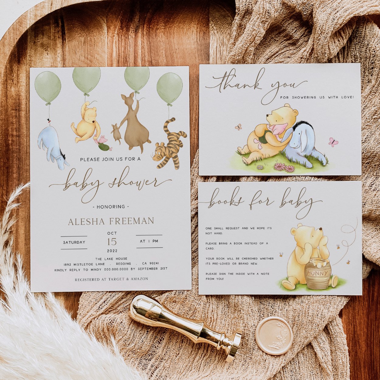 Winnie the Pooh Invitation Set - Big Day Out