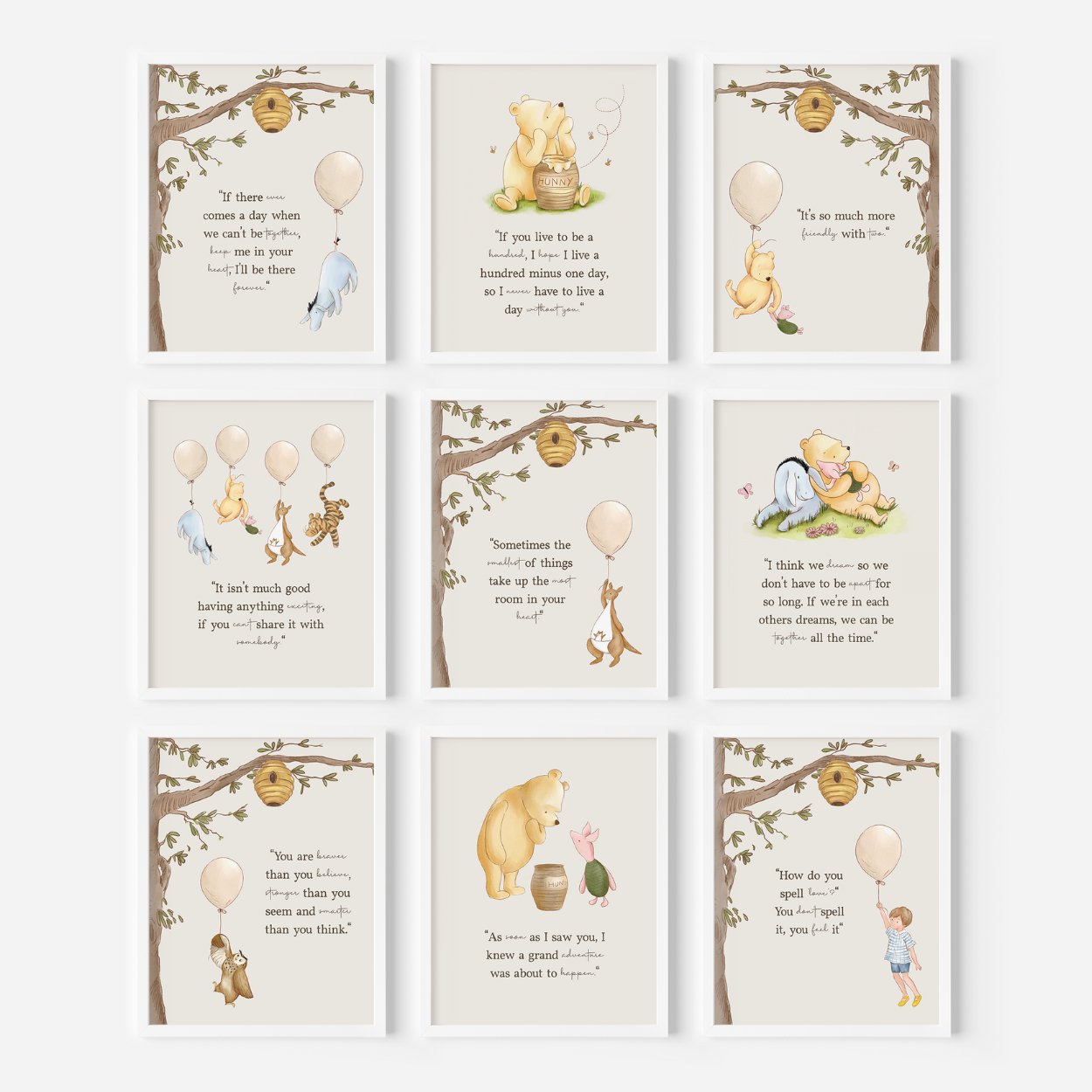 Winnie the Pooh Quote Cards - Big Day Out