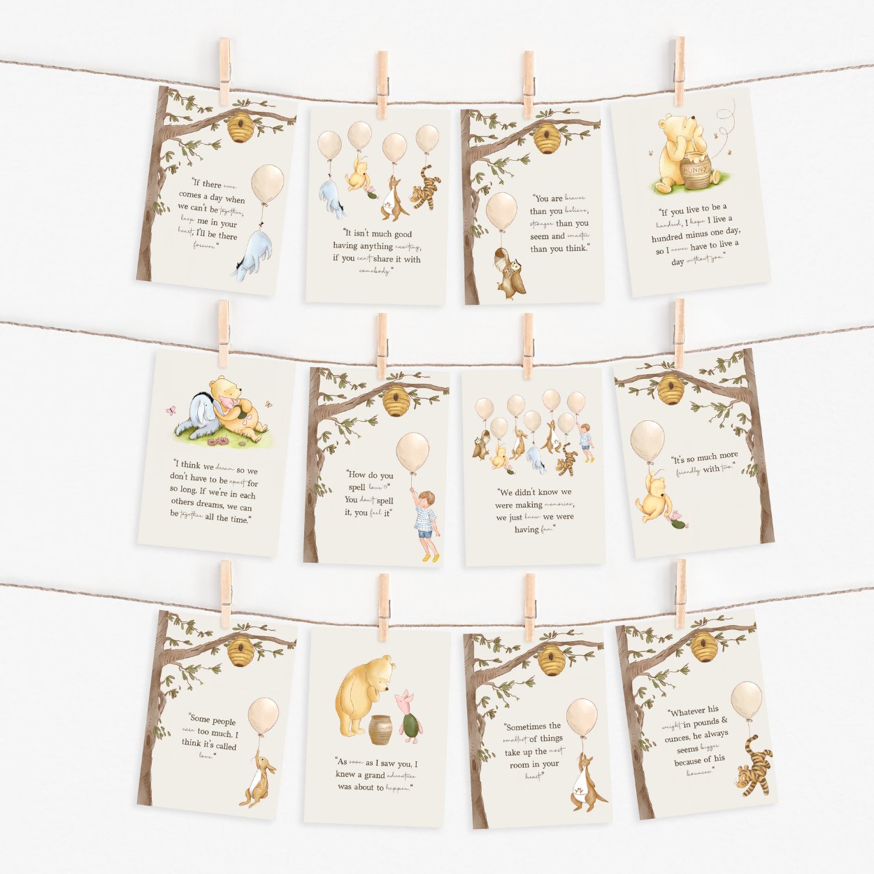 Winnie the Pooh Quote Cards - Big Day Out