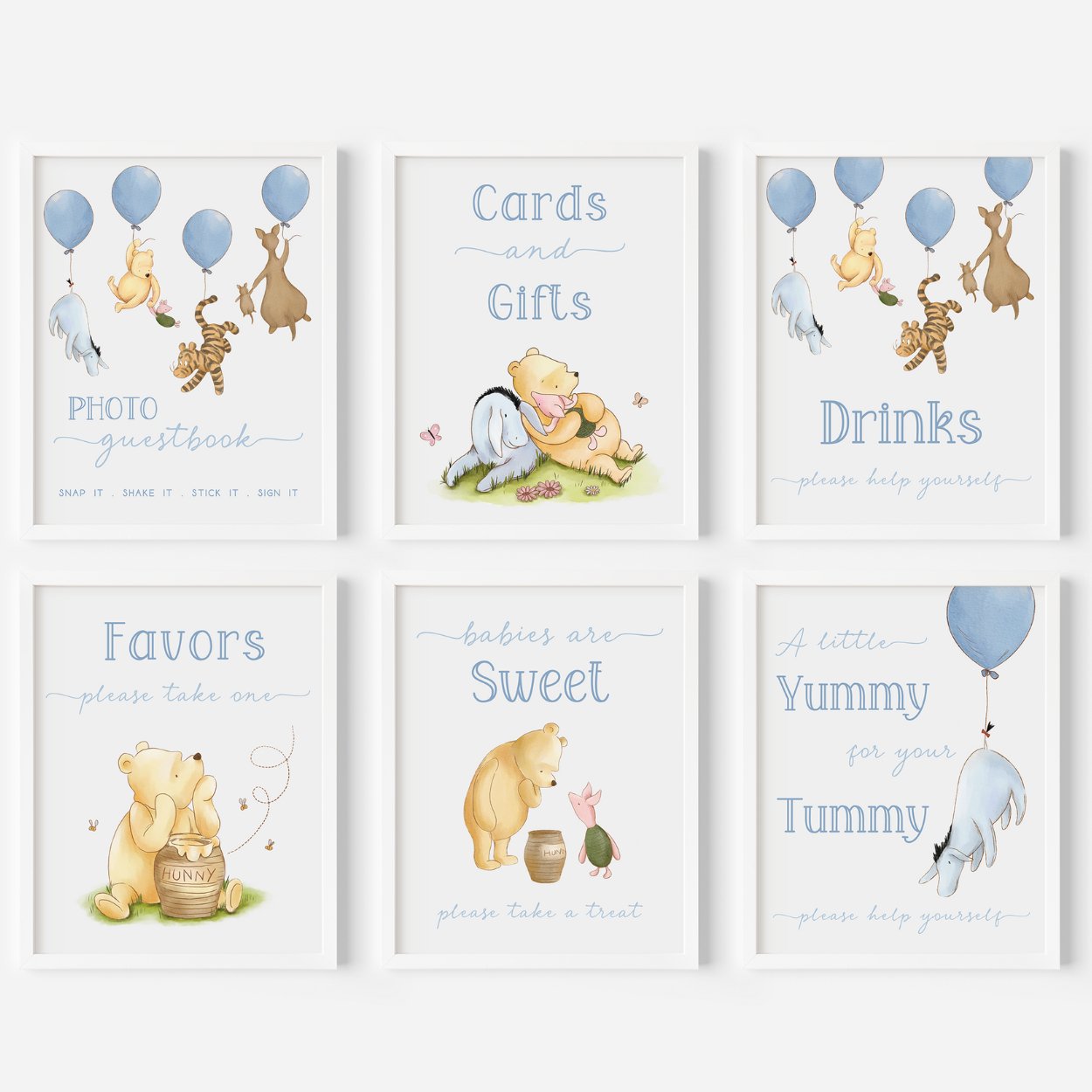 Winnie the Pooh Table Sign Bundle - Big Day Out