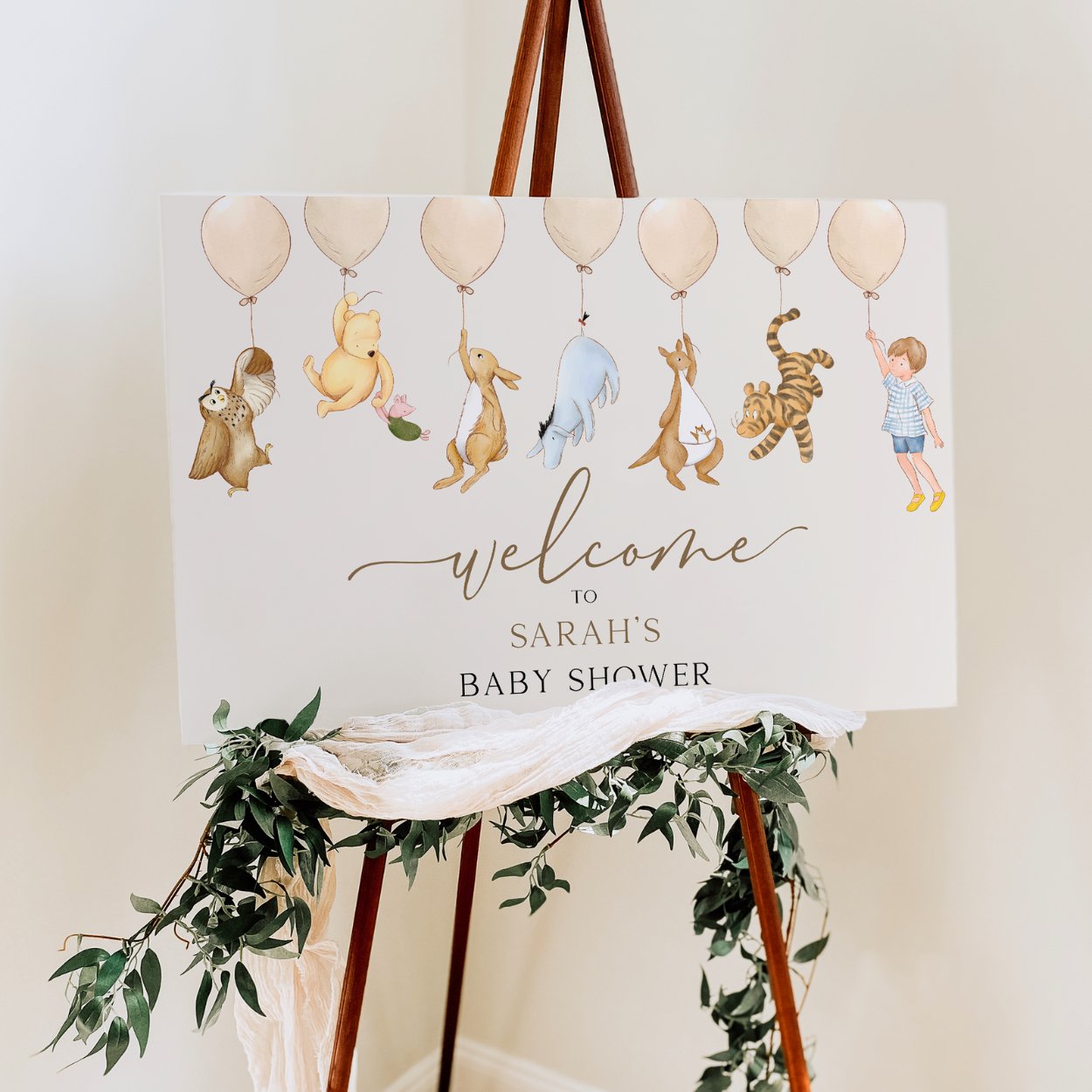 Winnie the Pooh Welcome Sign - Big Day Out