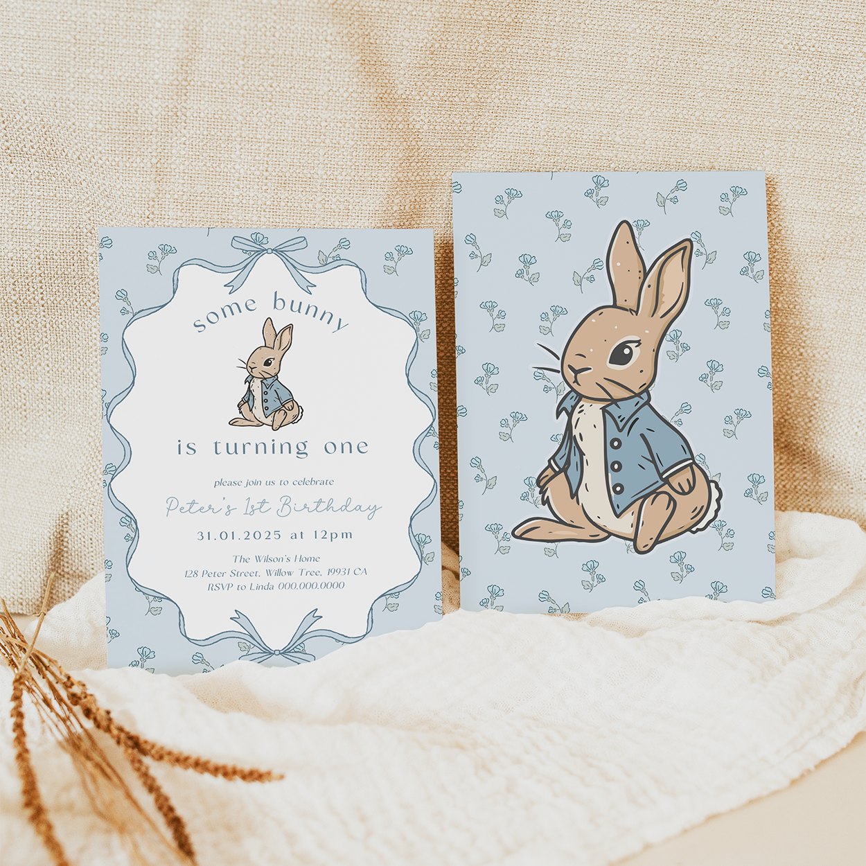 Peter Rabbit Birthday Invitations