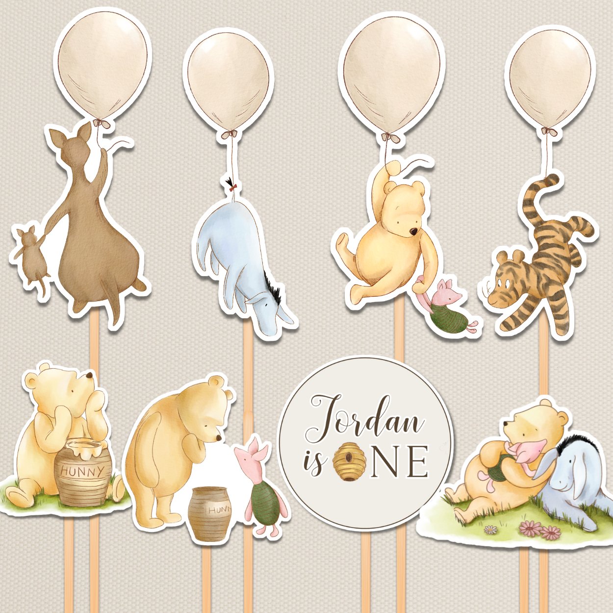 1st Birthday Winnie the Pooh Bundle - Big Day Out