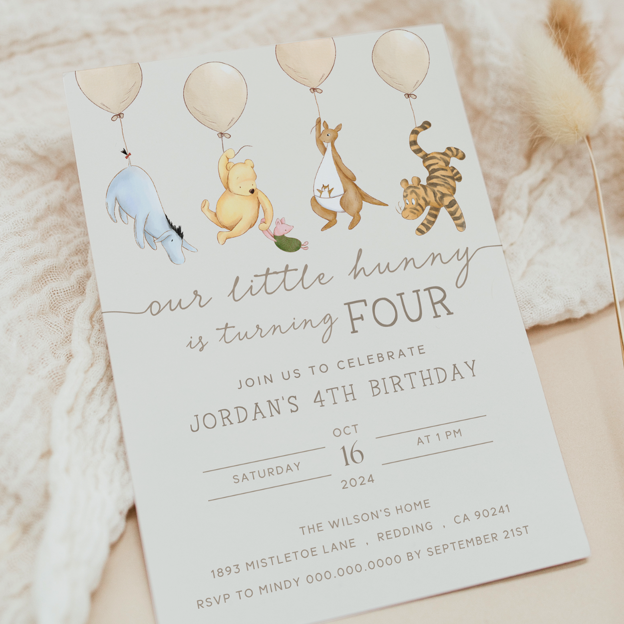 pooh birthday
pooh baby invite
classic winnie party
vintage pooh bear
invitation neutral
pooh and friend
girls 4th birthday
birthday 2nd 3rd 4th
boys 4th birthday
4 years old
fourth birthdays
classic winnie baby
turning 4