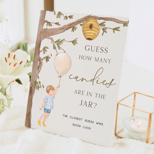 winnie the pooh game
candy guessing game
pooh shower games
guess how many
guess how many sign
classic pooh signs
gaming baby shower
winnie pooh party
vintage pooh
editable shower game
gender neutral baby
baby shower signage
pooh printable