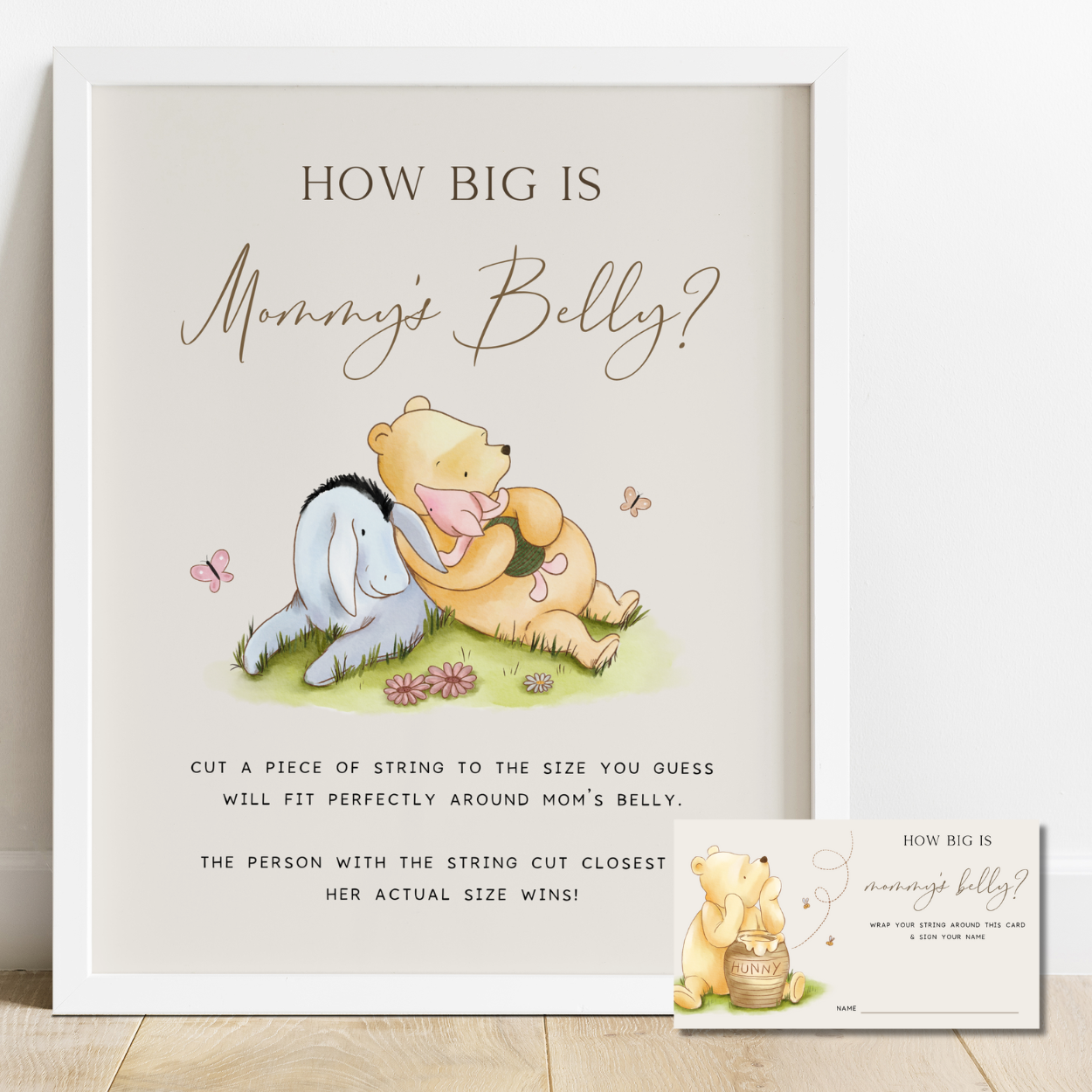 Winnie the Pooh How Big Is Mommy's Belly Game