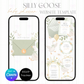 Digital goose baby shower invitation with RSVP
