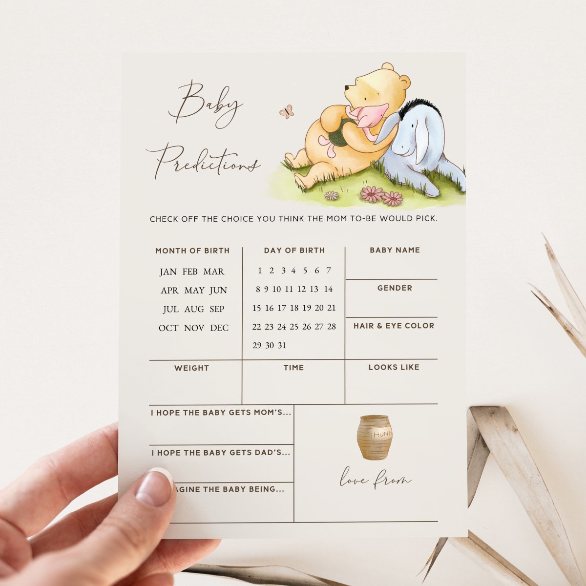 winnie the pooh baby shower games