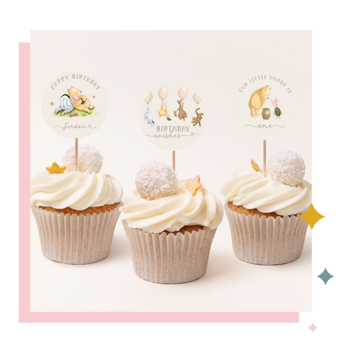winnie the pooh cupcake topper