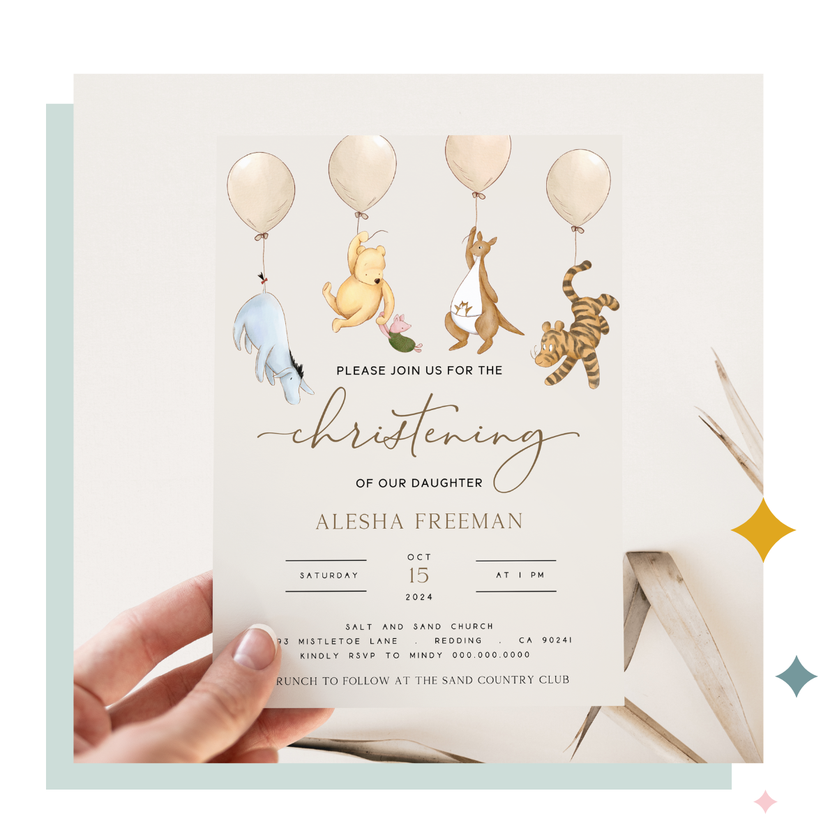 winnie the pooh invitation