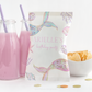 Editable mermaid chip bag printable – pastel under the sea theme